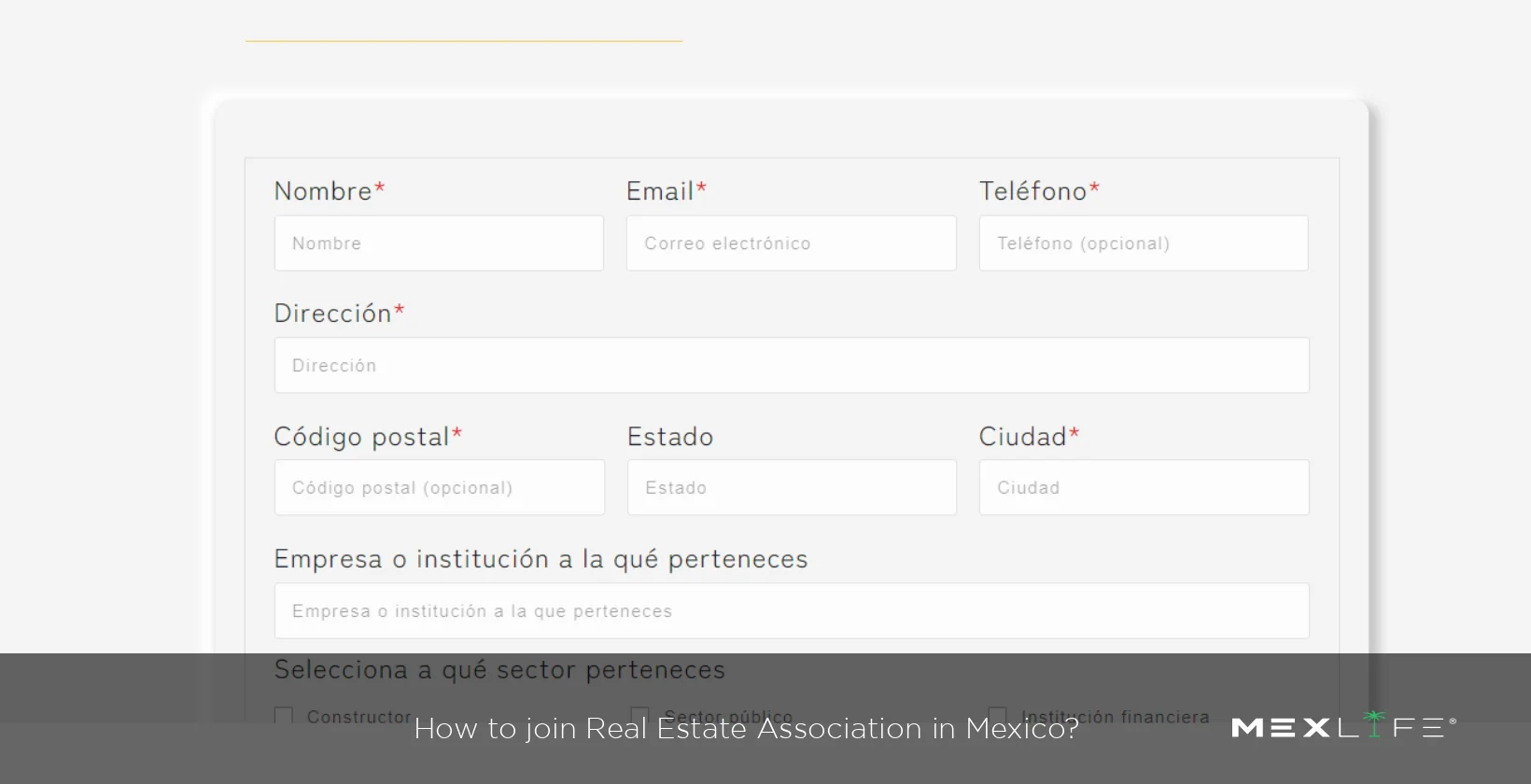 Joining a real estate association in Mexico