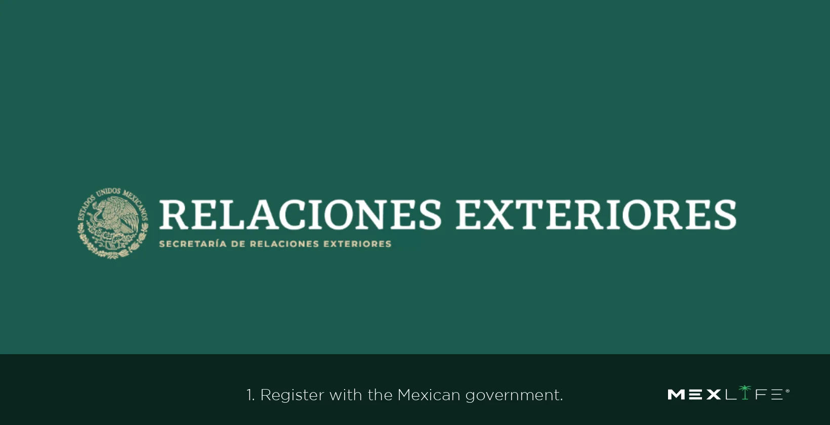 Registering with the Mexican government